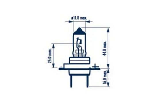 Лампа накаливания NARVA 48328 (фара дальнего света, основная фара, противотуманная фара; Лампа накаливания, основная фара, фара с авт. системой стабилизации)