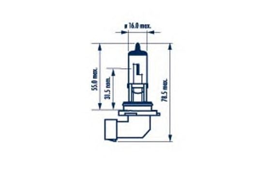 Лампа накаливания NARVA 48006 (фара дальнего света, противотуманная фара)