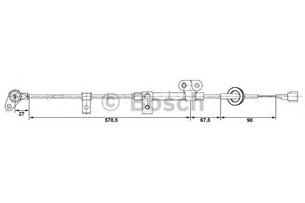 Датчик вращения колеса BOSCH 0 265 006 254