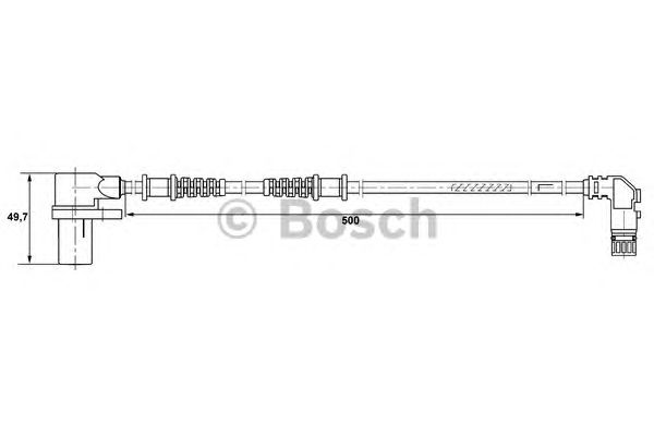Датчик вращения колеса BOSCH 0 265 006 264