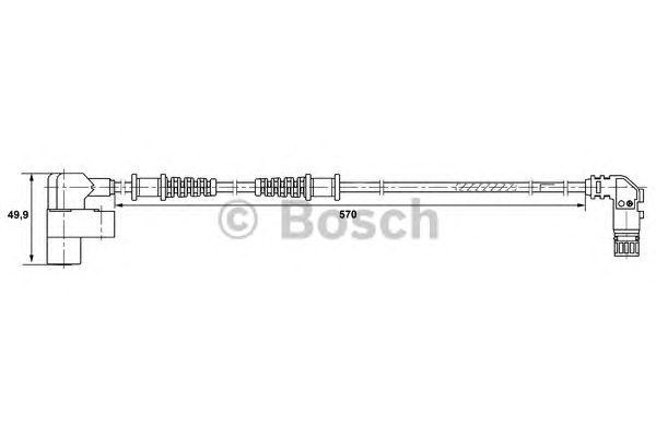 Датчик вращения колеса BOSCH 0 265 006 368