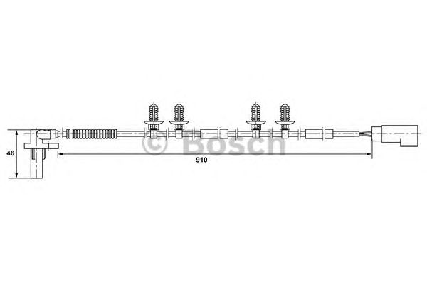 Датчик вращения колеса BOSCH 0 265 007 404
