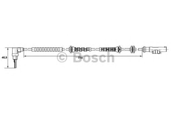 Датчик вращения колеса BOSCH 0 265 007 671