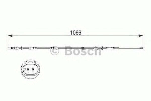 Датчик износа колодок BOSCH 1 987 473 501