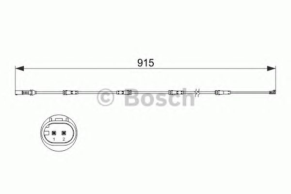 Датчик износа колодок BOSCH 1 987 473 509