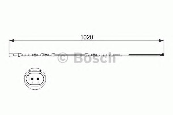 Датчик износа колодок BOSCH 1 987 473 510