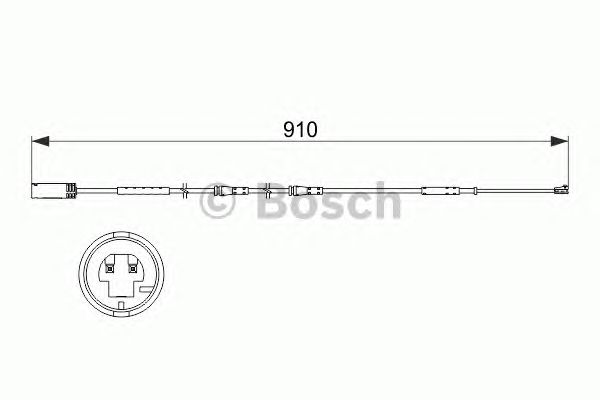 Датчик износа колодок BOSCH 1 987 473 522