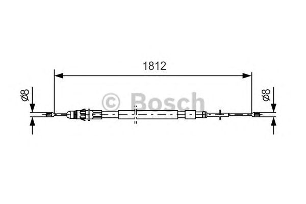 Трос ручника BOSCH 1 987 477 600