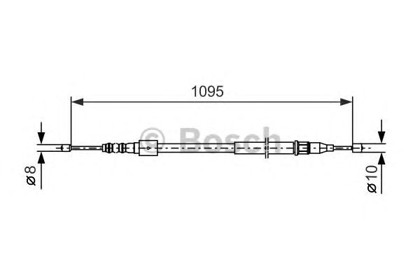 Трос ручника BOSCH 1 987 477 660