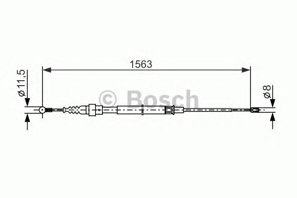 Трос ручника BOSCH 1 987 477 891