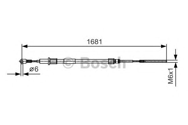 Трос ручника BOSCH 1 987 477 924