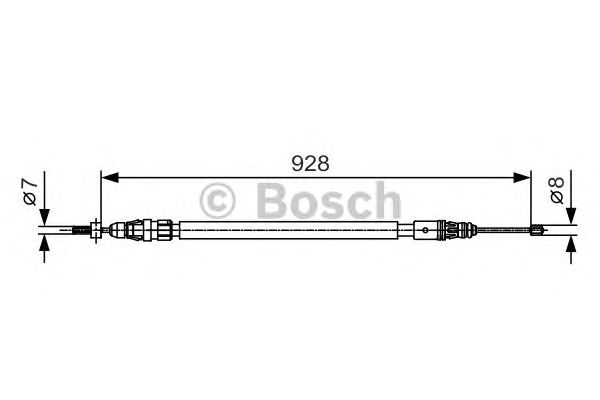 Трос ручника BOSCH 1 987 482 000