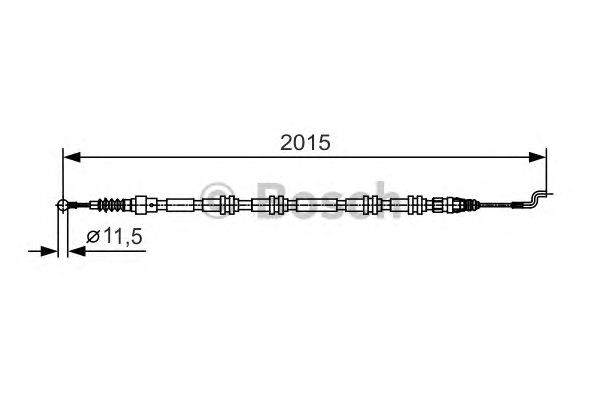 Трос ручника BOSCH 1 987 482 017