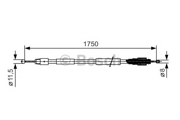 Трос ручника BOSCH 1 987 482 018