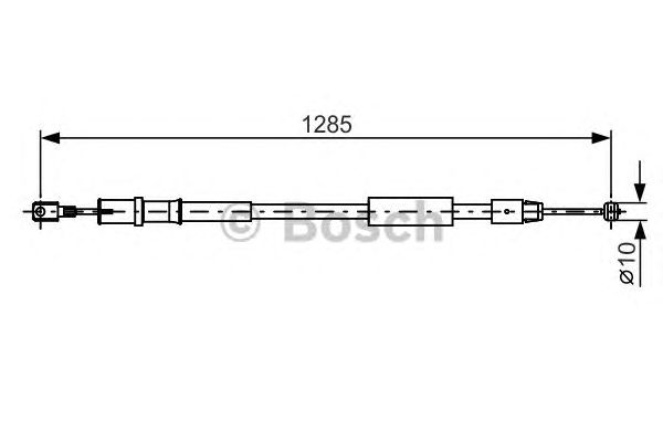Трос ручника BOSCH 1 987 482 026