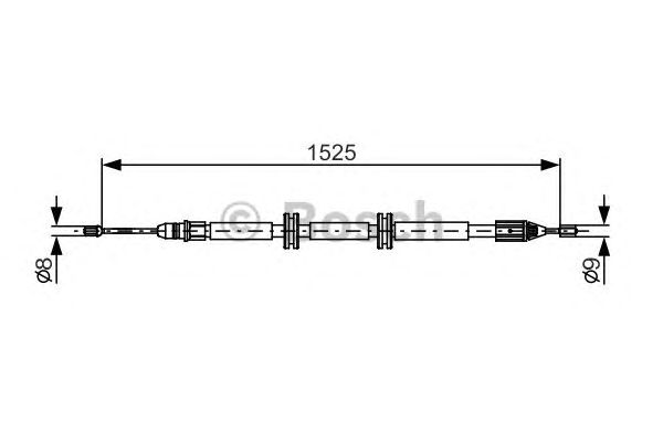 Трос ручника BOSCH 1 987 482 142