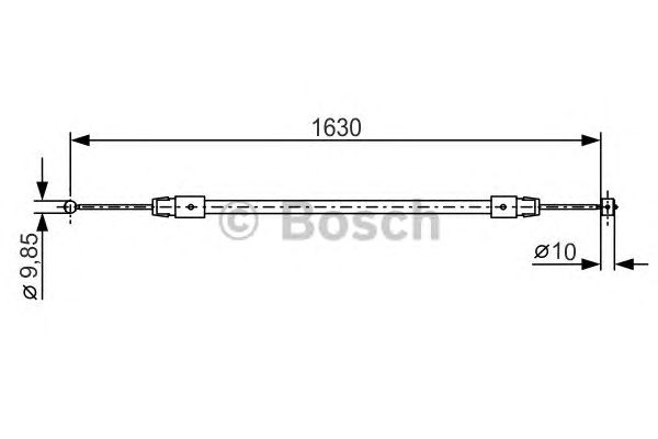 Трос ручника BOSCH 1 987 482 187
