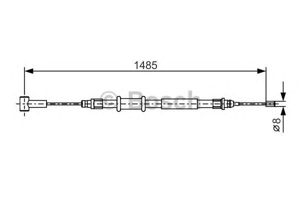 Трос ручника BOSCH 1 987 482 214