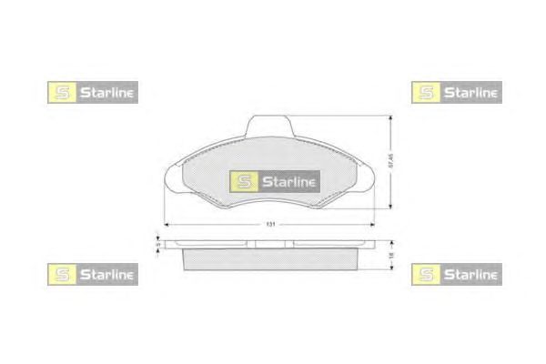 Тормозные колодки STARLINE BD S022