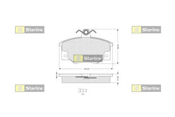 Тормозные колодки STARLINE BD S029