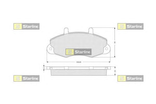 Тормозные колодки STARLINE BD S039