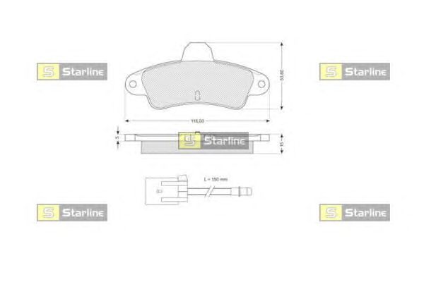Тормозные колодки STARLINE BD S176