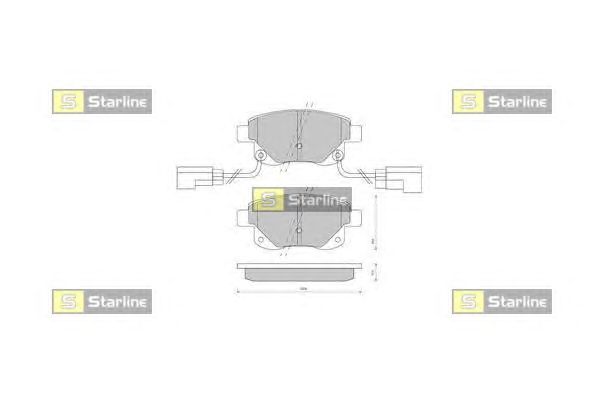 Тормозные колодки STARLINE BD S402