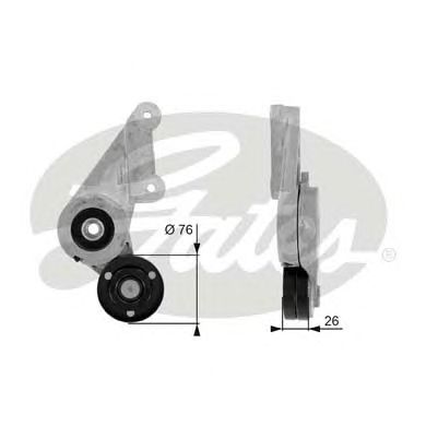 Натяжной ролик поликлинового ремня GATES T38304