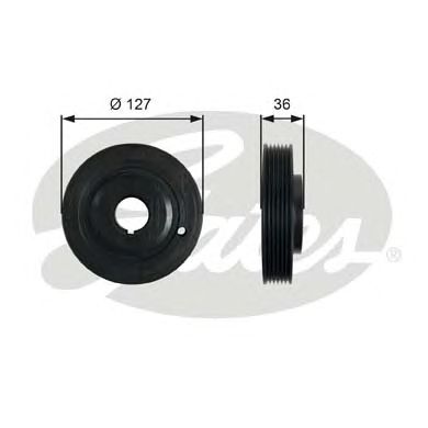 Шкив коленвала GATES TVD1097