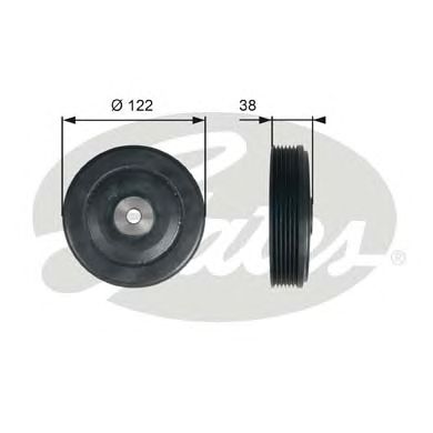 Шкив коленвала GATES TVD1112