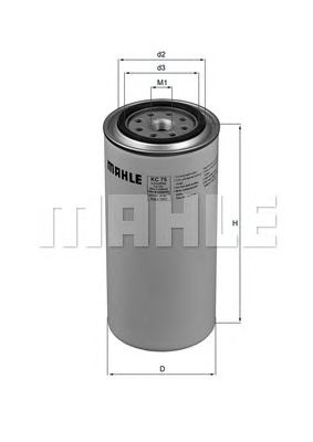 Топливный фильтр KNECHT KC 75