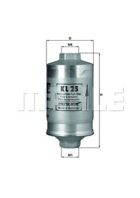 Топливный фильтр KNECHT KL 25