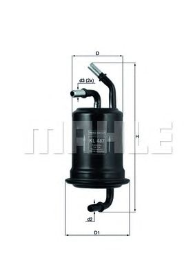 Топливный фильтр KNECHT KL 487