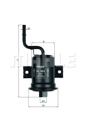 Топливный фильтр KNECHT KL 563