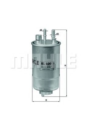Топливный фильтр KNECHT KL 630