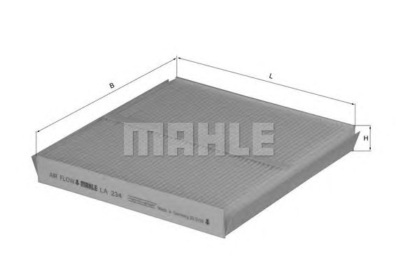 Фильтр салона KNECHT LA 234