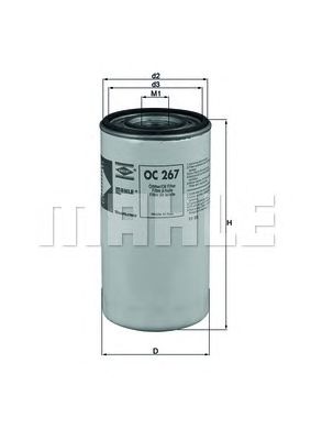 Масляный фильтр KNECHT OC 267