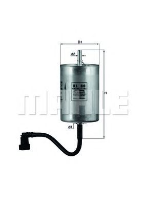 Паливний фільтр KNECHT KL 80