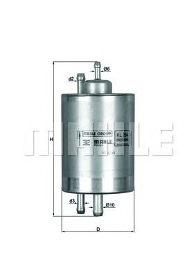 Топливный фильтр KNECHT KL 254