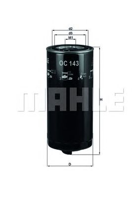 Масляний фільтр KNECHT OC 143