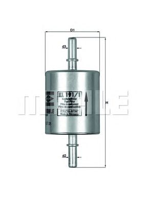 Топливный фильтр KNECHT KL 191/1