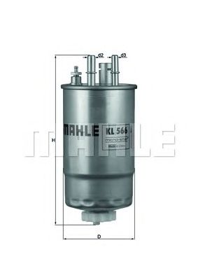 Топливный фильтр KNECHT KL 566