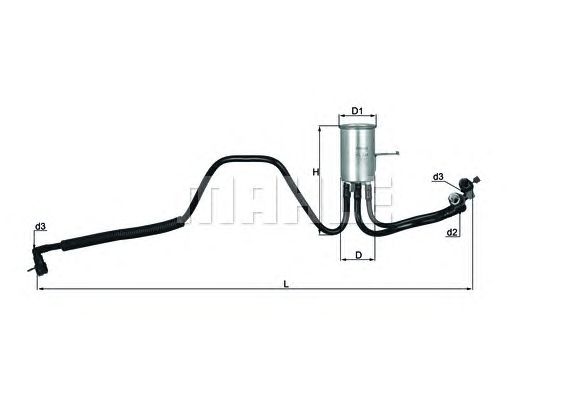 Паливний фільтр KNECHT KL 544