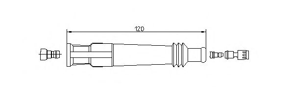 Вилка свечи зажигания BREMI 13226/5