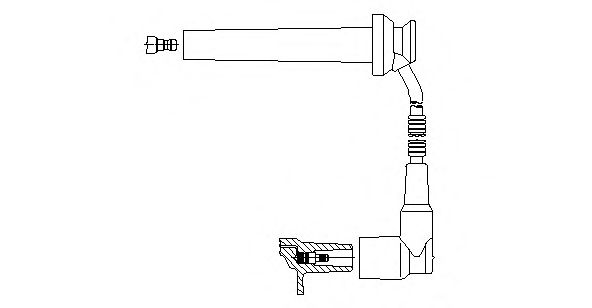 Высоковольтный провод BREMI 8A15E76