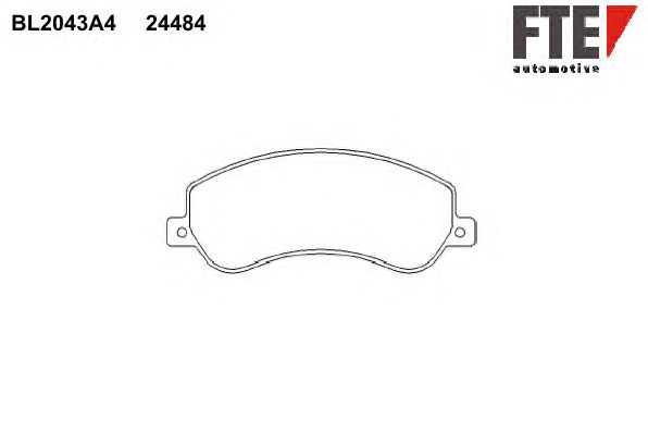 Тормозные колодки FTE BL2043A4