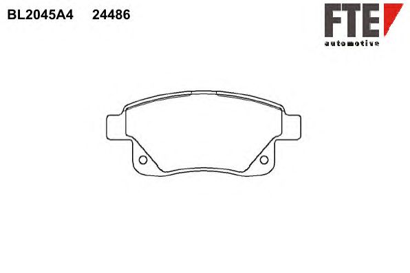 Тормозные колодки FTE BL2045A4