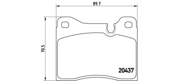 Тормозные колодки BREMBO P 06 003