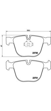 Тормозные колодки BREMBO P 06 026