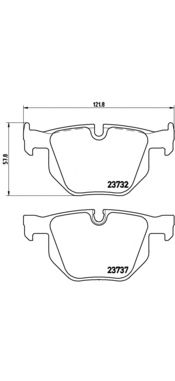 Тормозные колодки BREMBO P 06 033